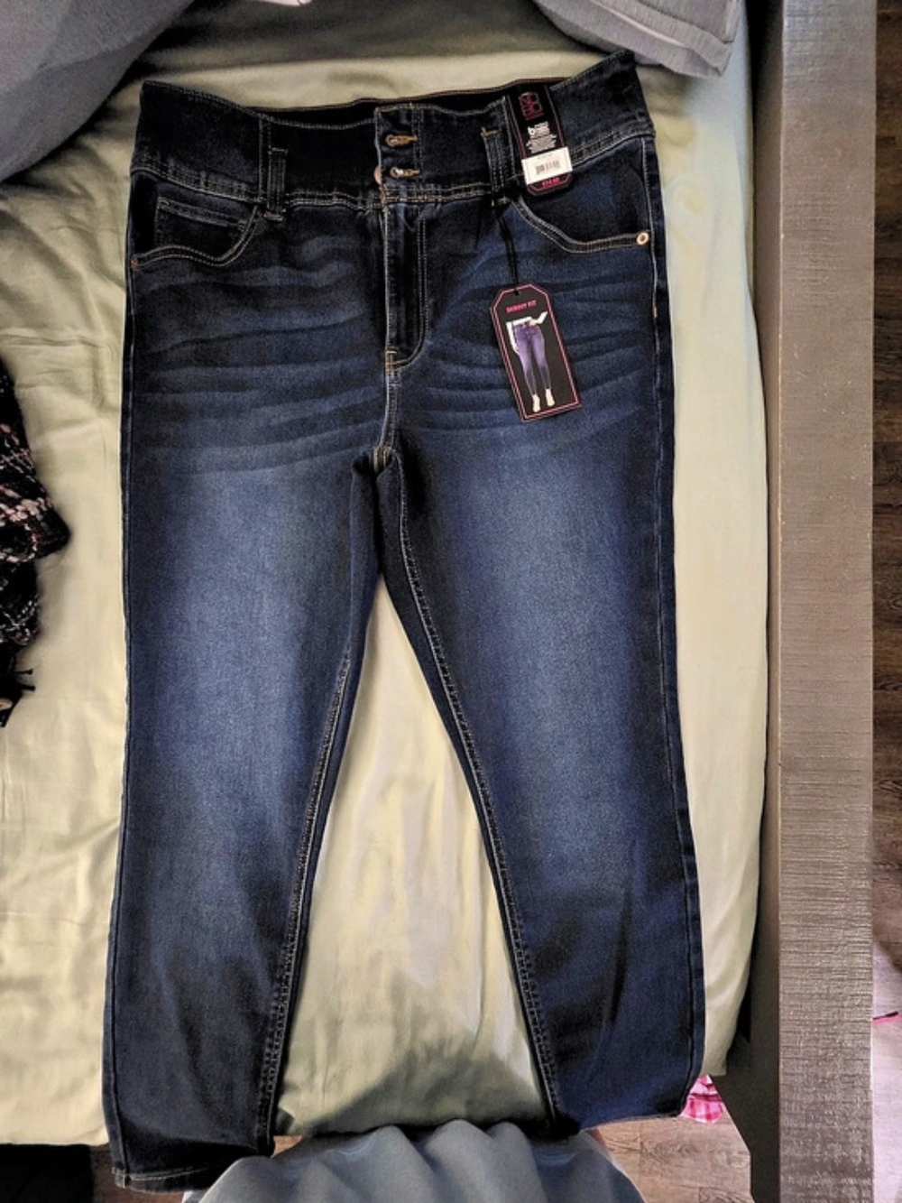No Boundaries High Rise Skinny Jeans Blue Waist 19